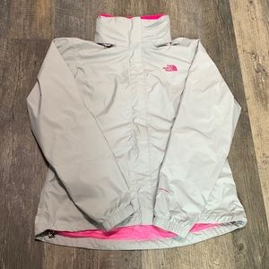 The North Face Gray and Pink Women's Jacket